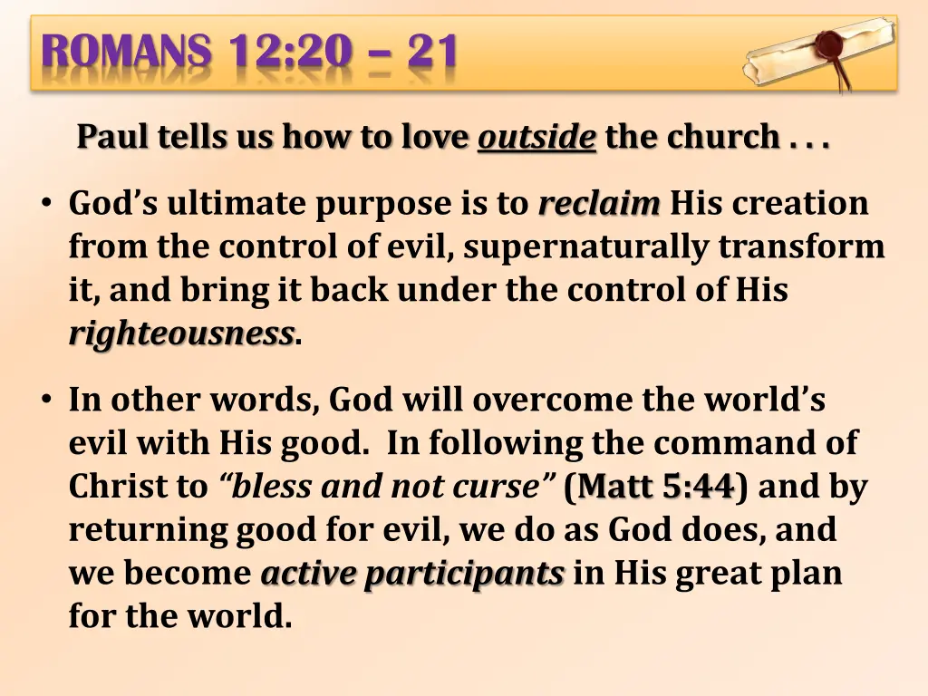 romans 12 20 21 4