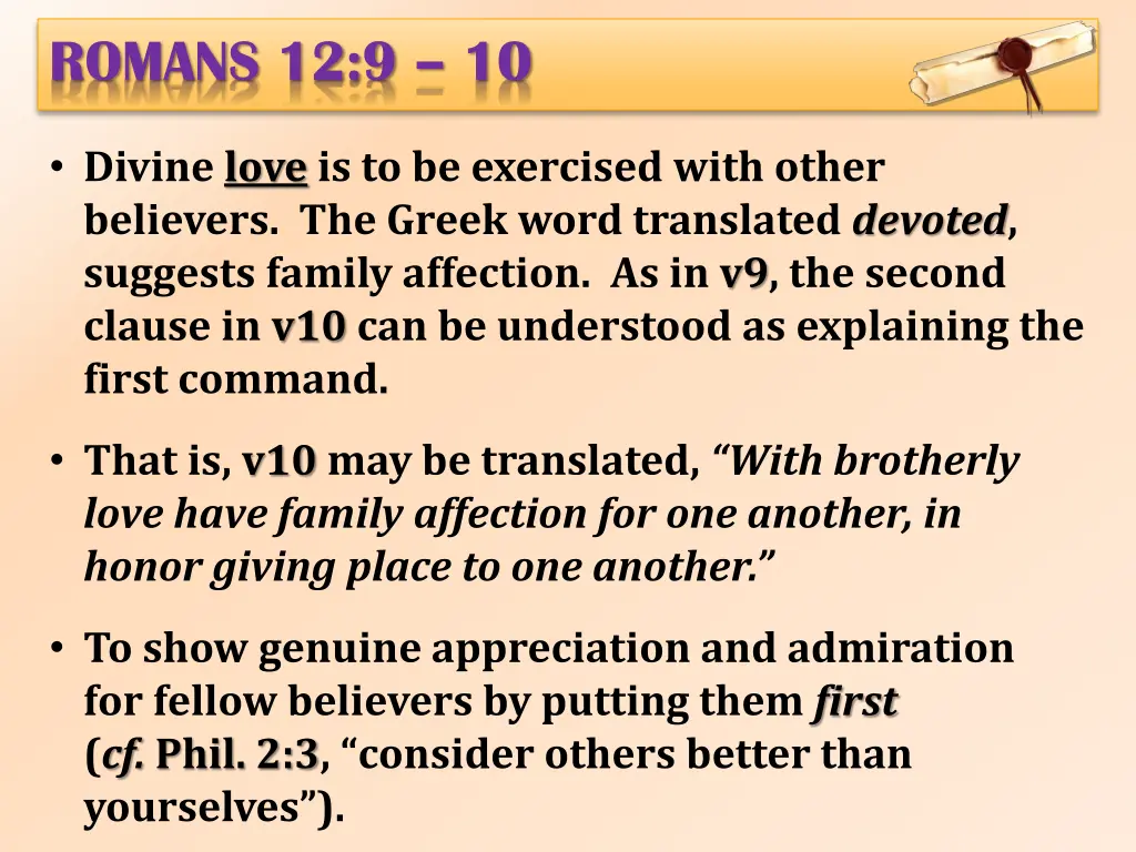 romans 12 9 10 5