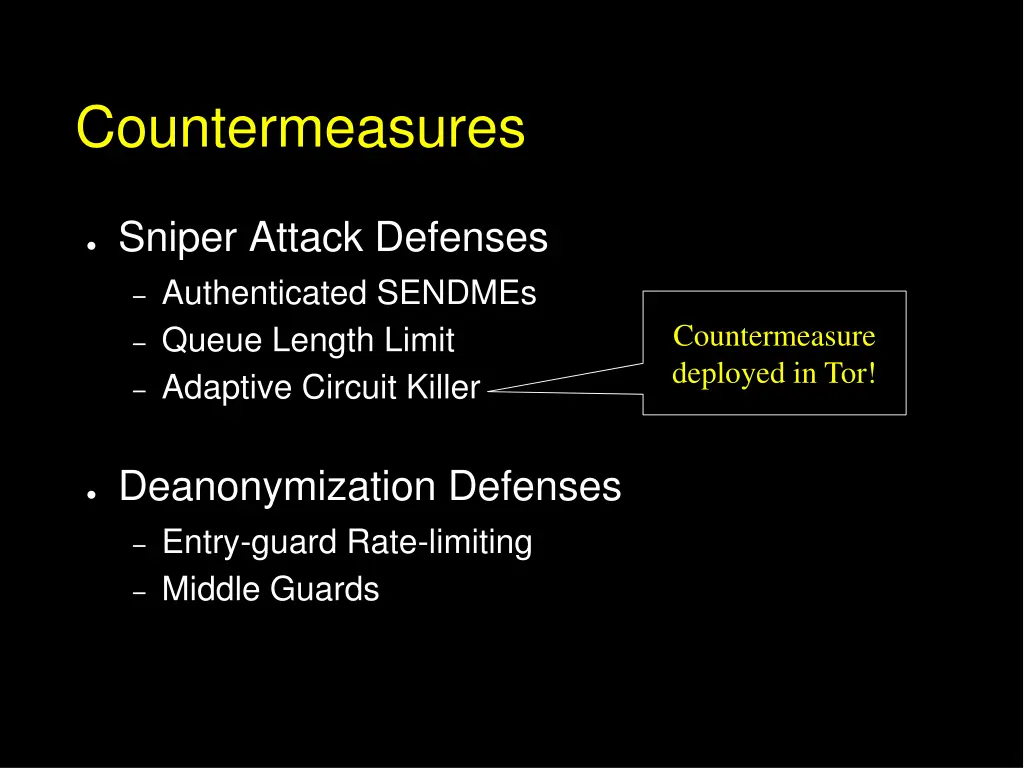 countermeasures