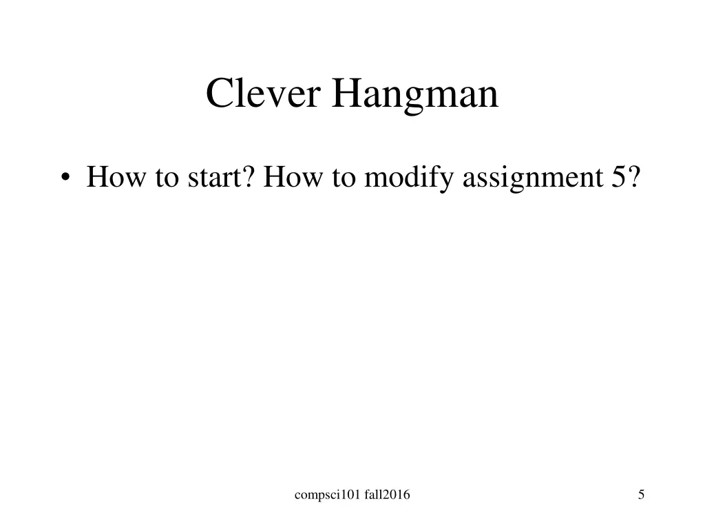 clever hangman
