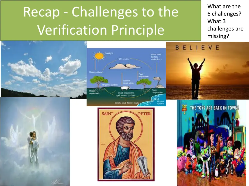what are the 6 challenges what 3 challenges