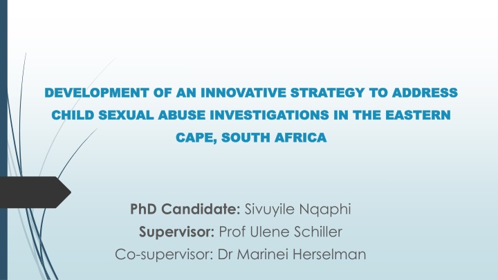 development of an innovative strategy to address