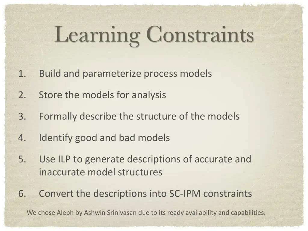 learning constraints 1