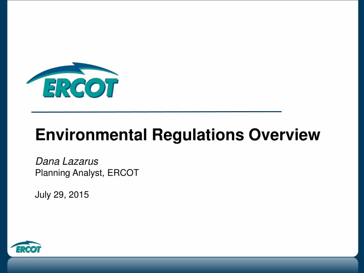 environmental regulations overview
