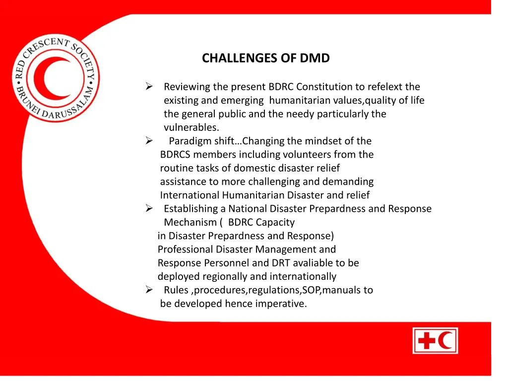 challenges of dmd