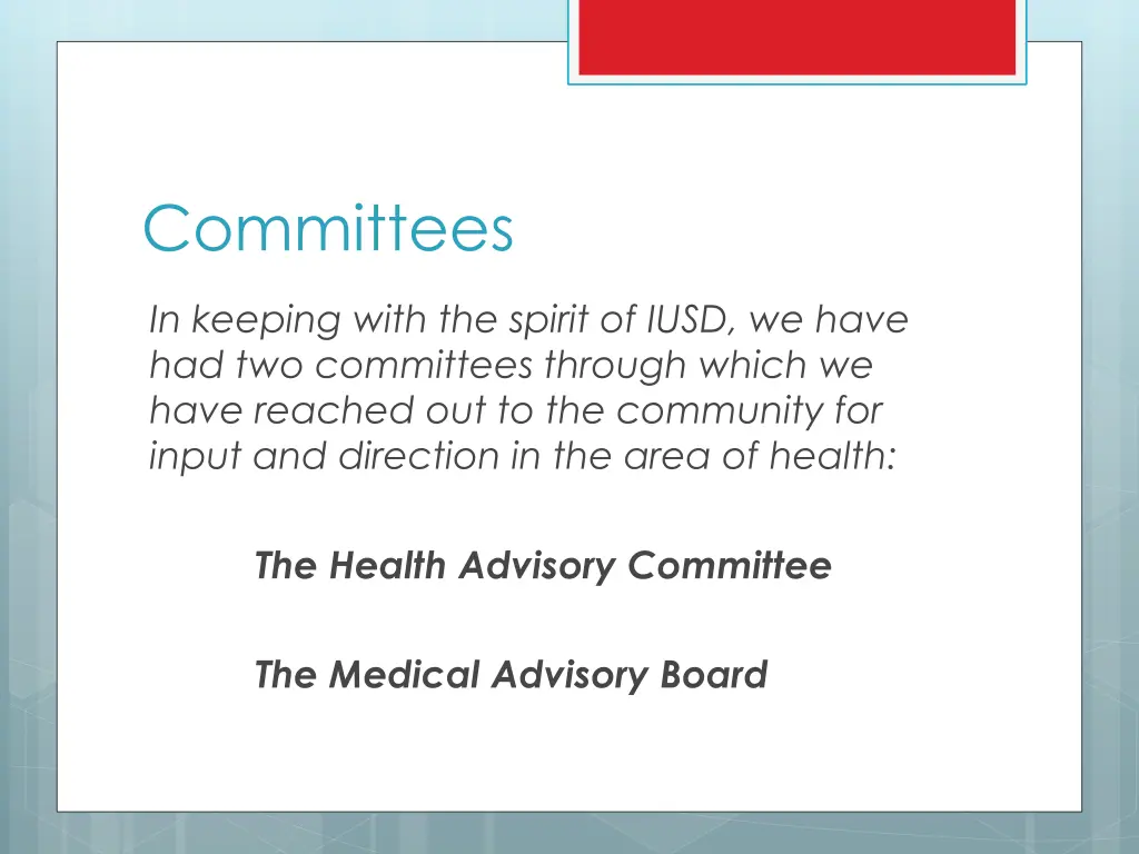 committees