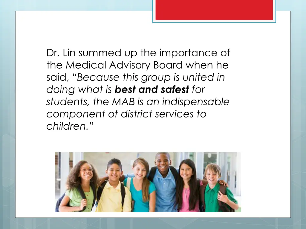 dr lin summed up the importance of the medical
