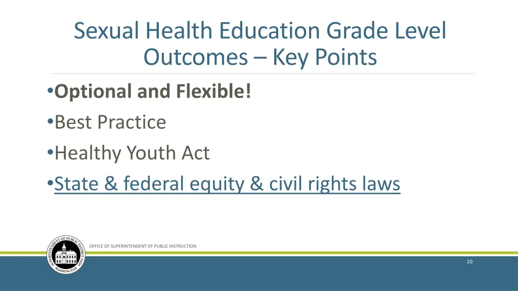 sexual health education grade level outcomes 1