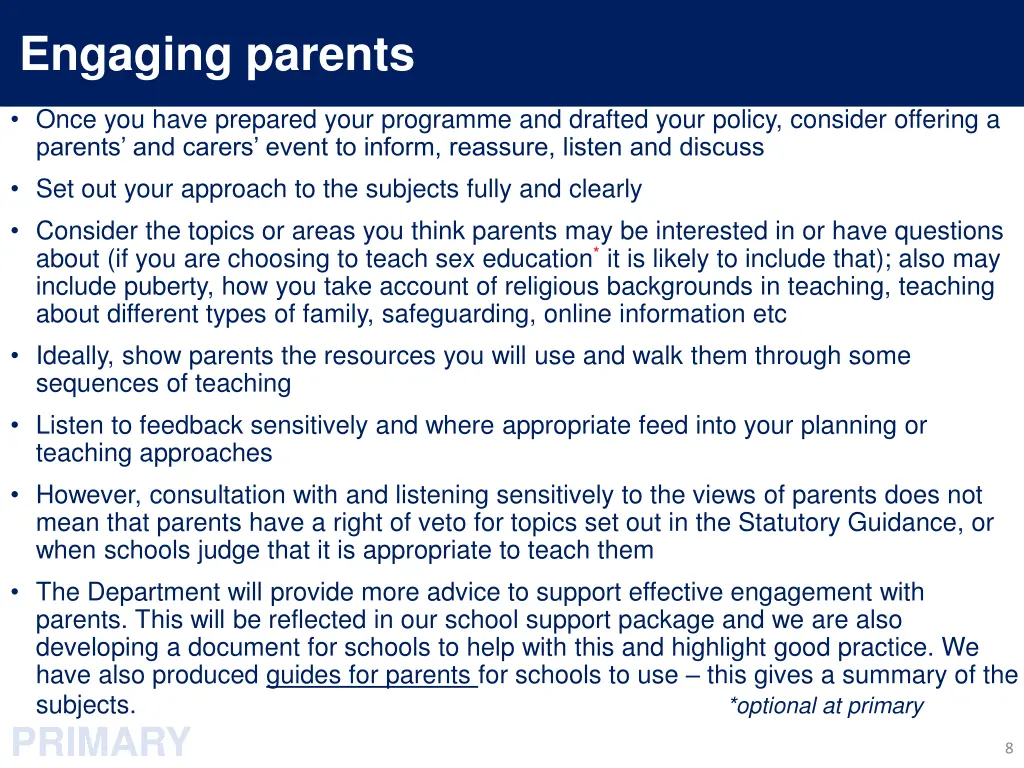 engaging parents