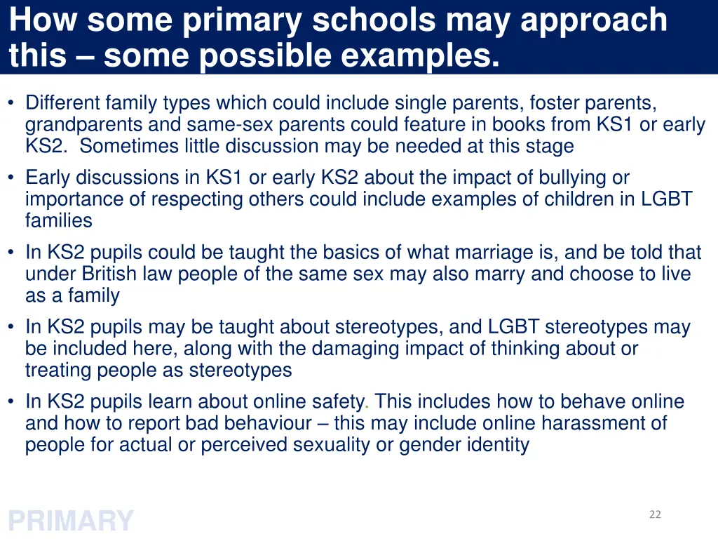 how some primary schools may approach this some 1