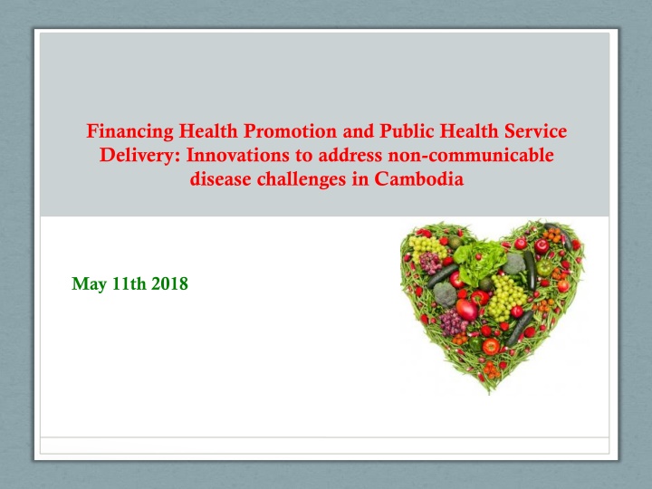 financing health promotion and public health