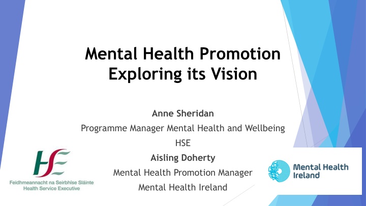 mental health promotion exploring its vision