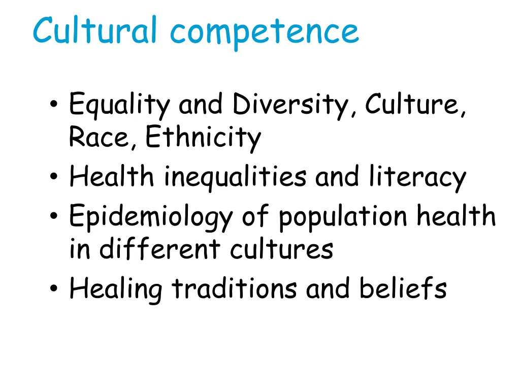 cultural competence