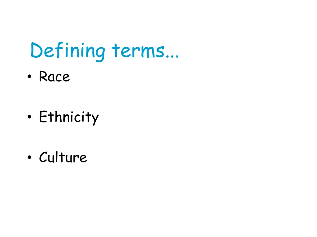 defining terms race