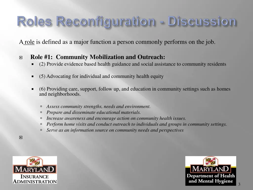 a role is defined as a major function a person
