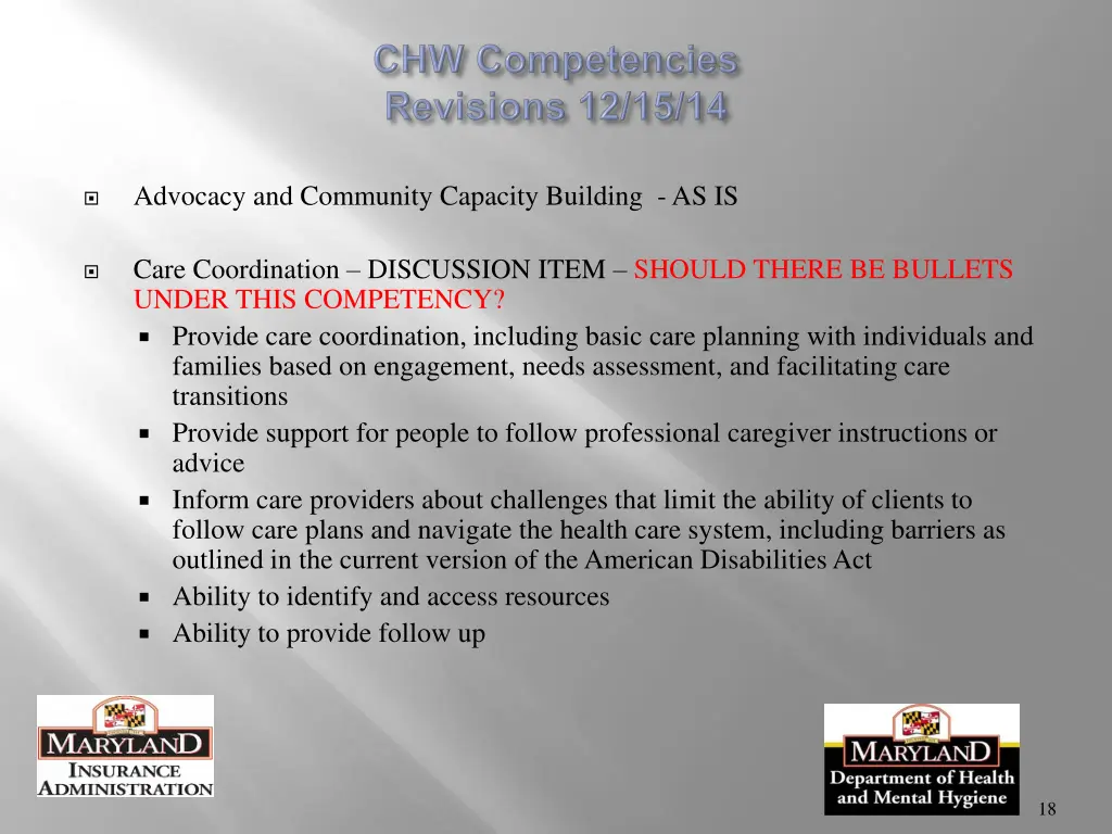 advocacy and community capacity building as is