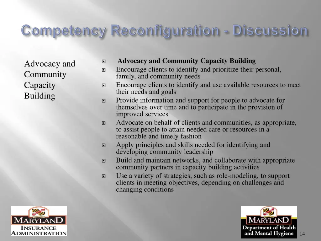 advocacy and community capacity building