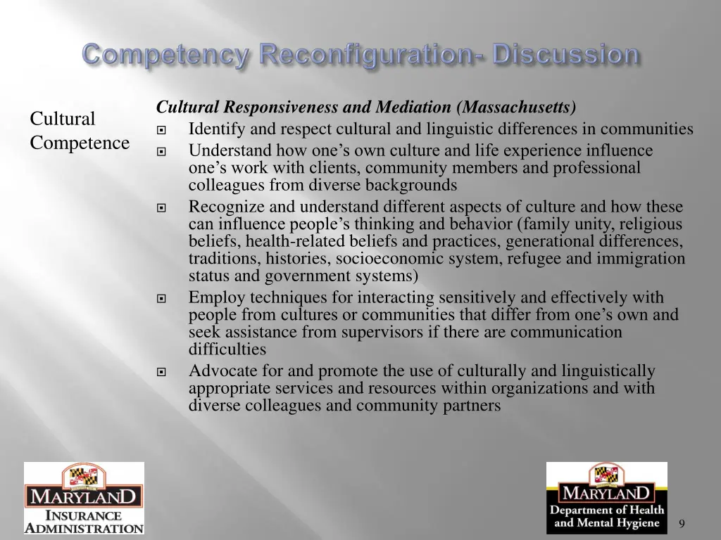 cultural responsiveness and mediation
