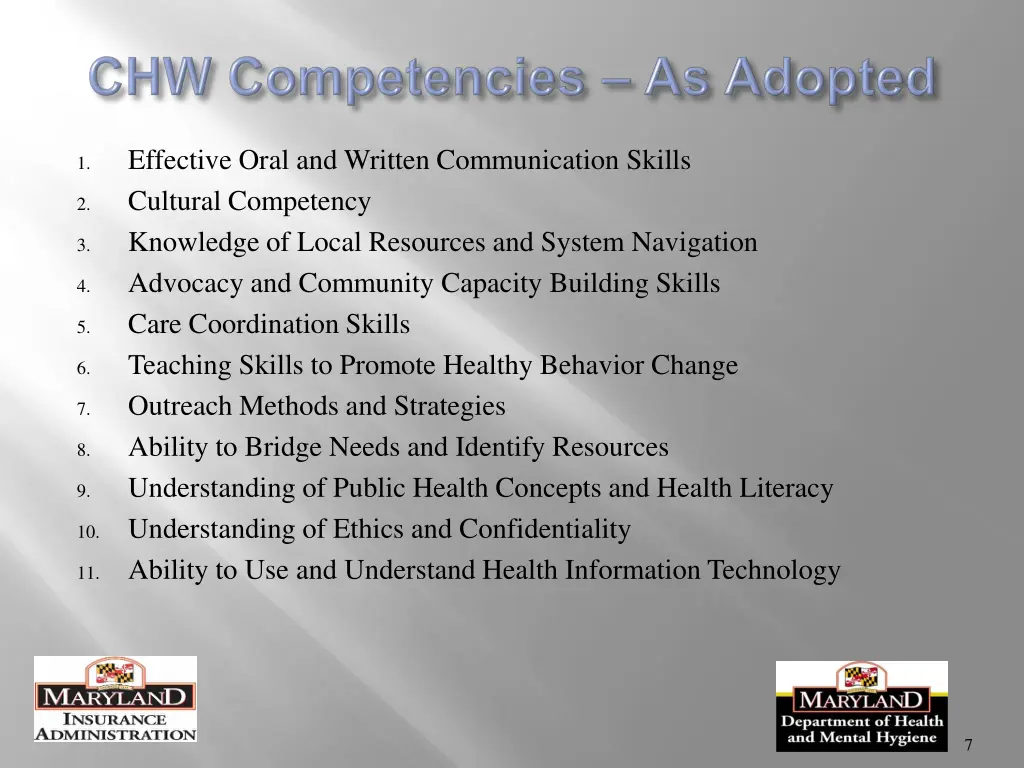 effective oral and written communication skills