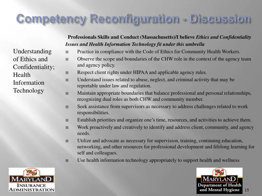 professionals skills and conduct massachusetts