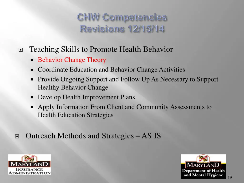 teaching skills to promote health behavior