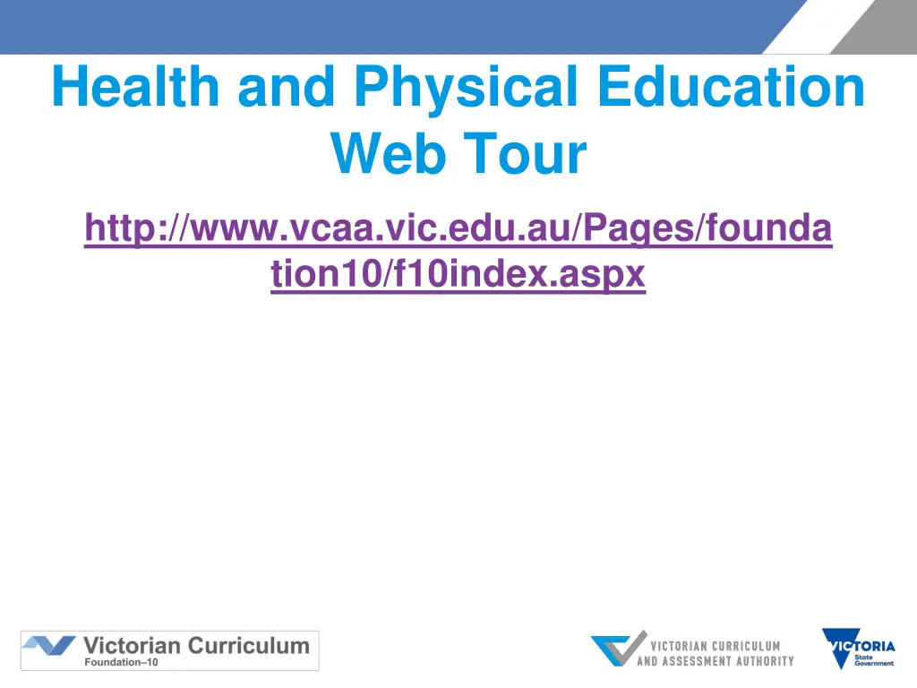 health and physical education web tour http