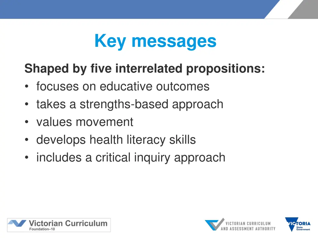 key messages
