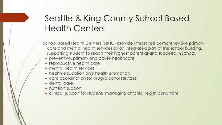 seattle king county school based health centers