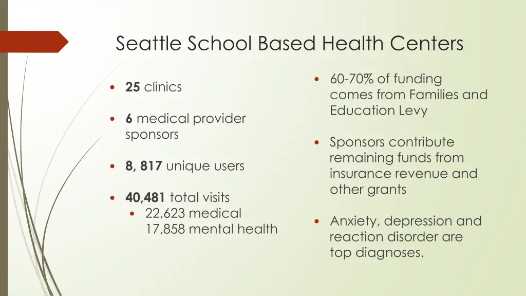seattle school based health centers