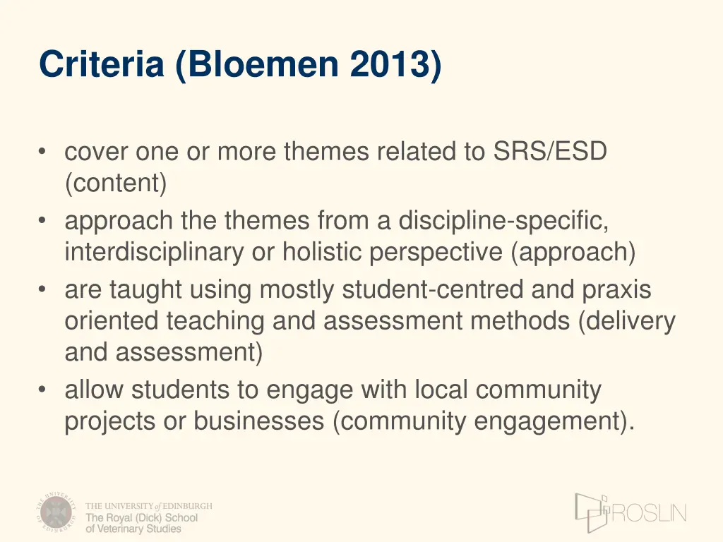 criteria bloemen 2013
