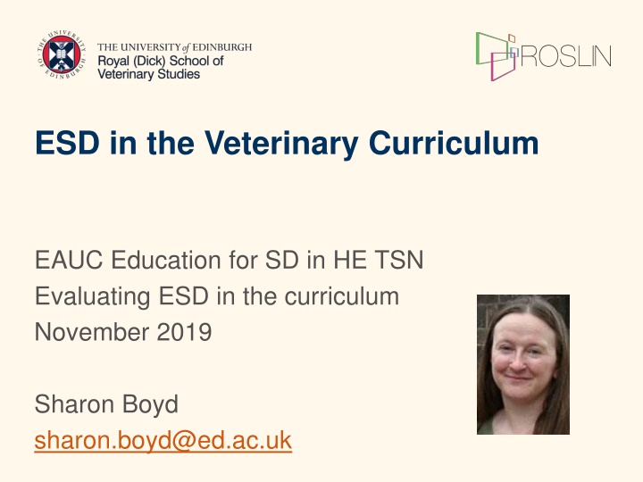 esd in the veterinary curriculum