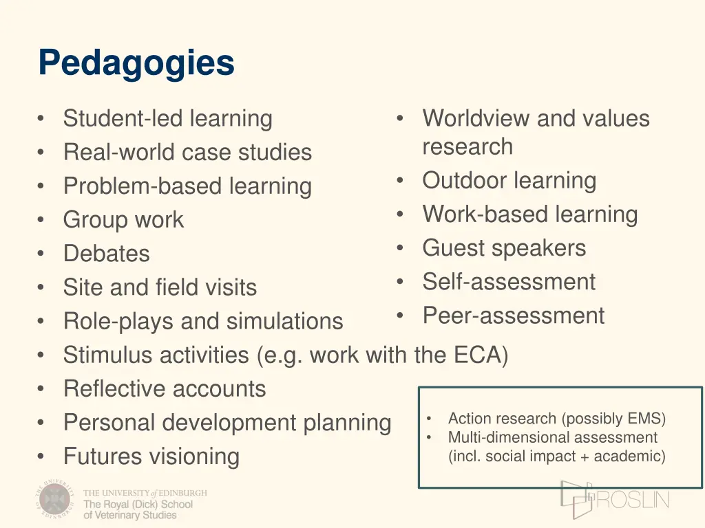 pedagogies