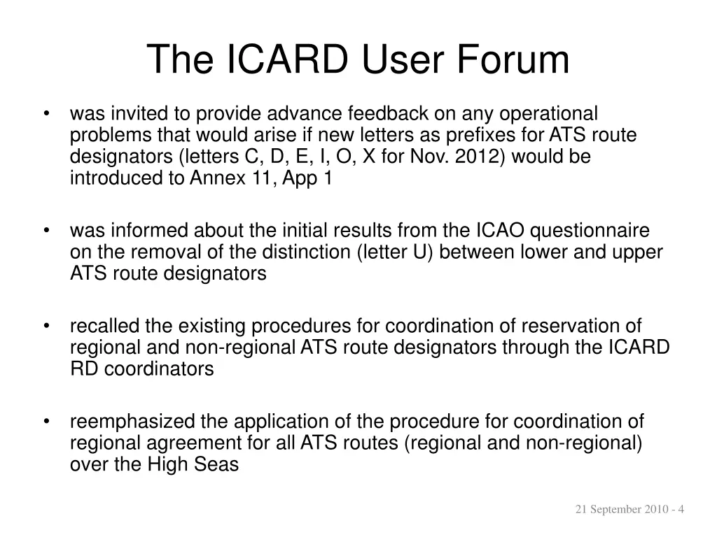 the icard user forum 2