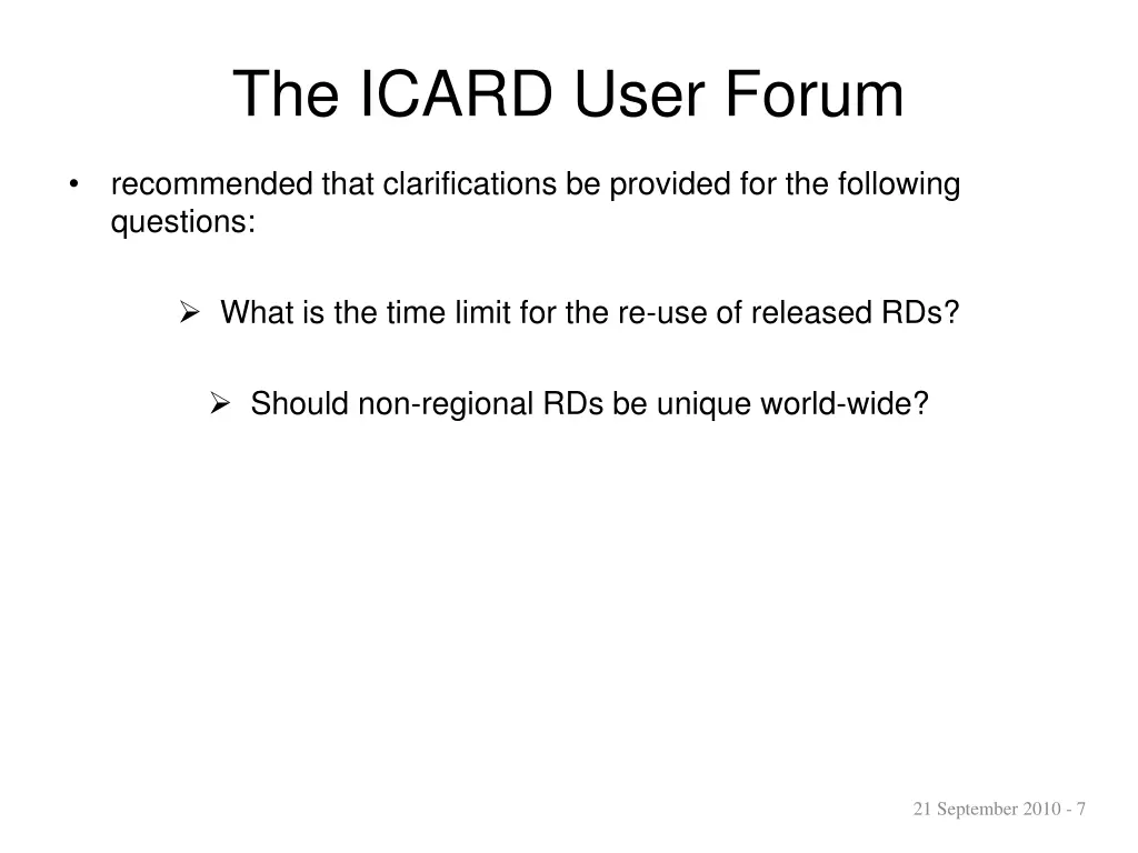the icard user forum 5