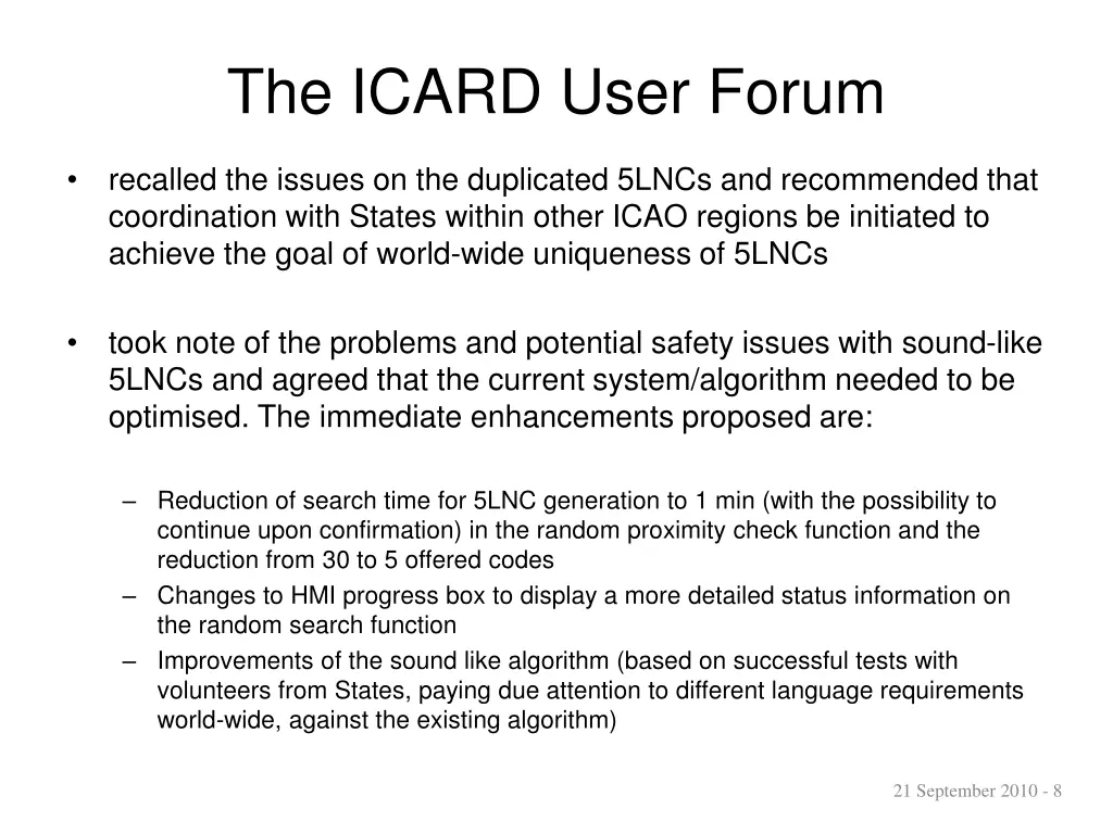 the icard user forum 6