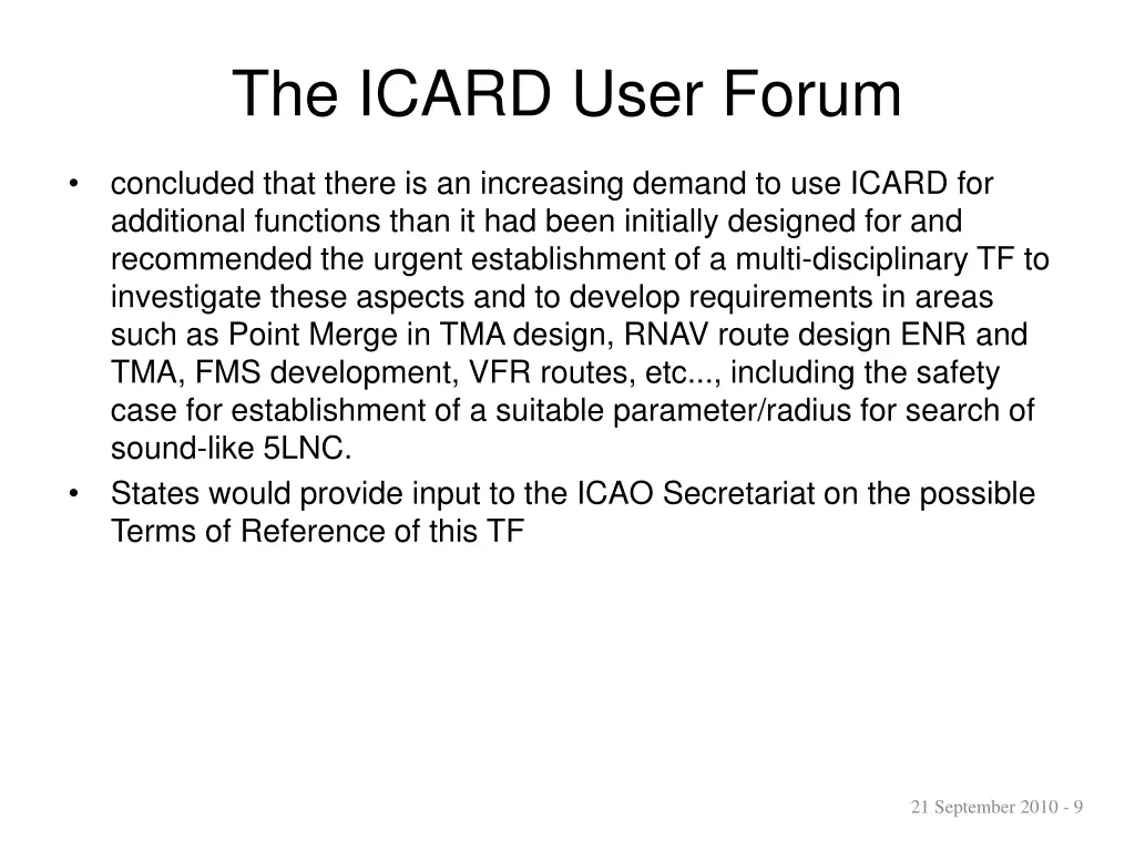 the icard user forum 7