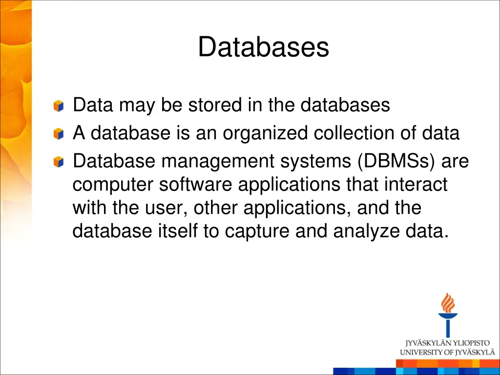 databases