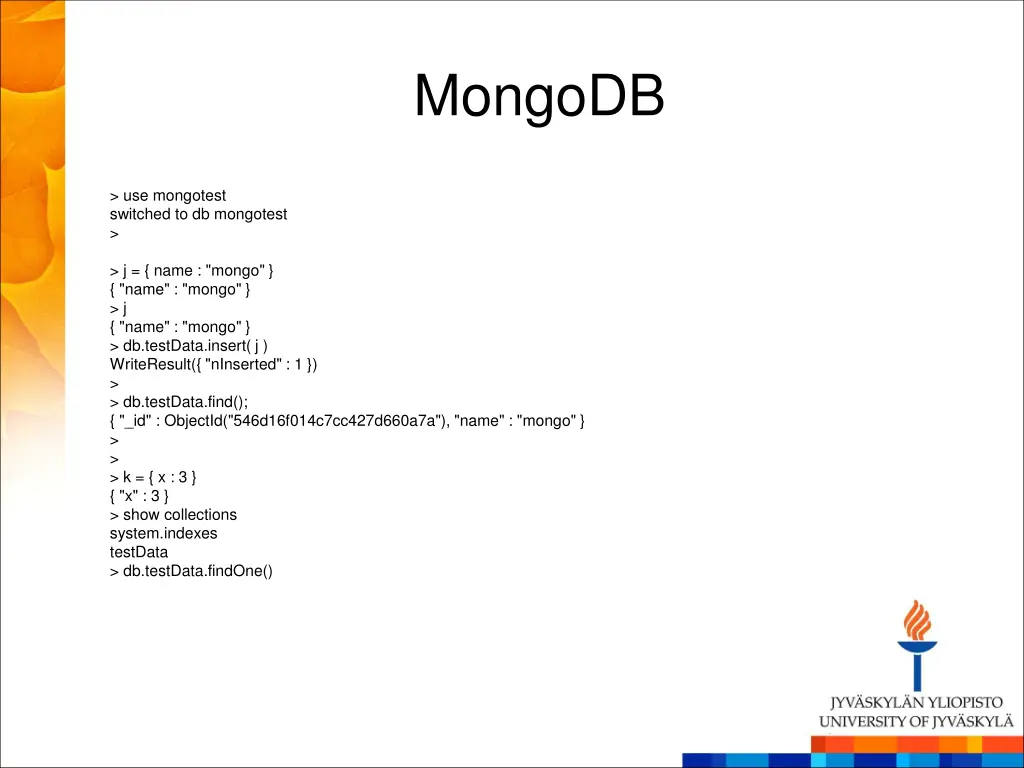 mongodb 1