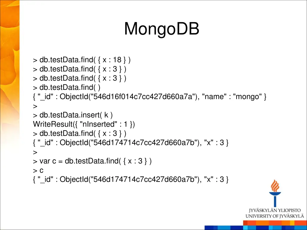 mongodb 2