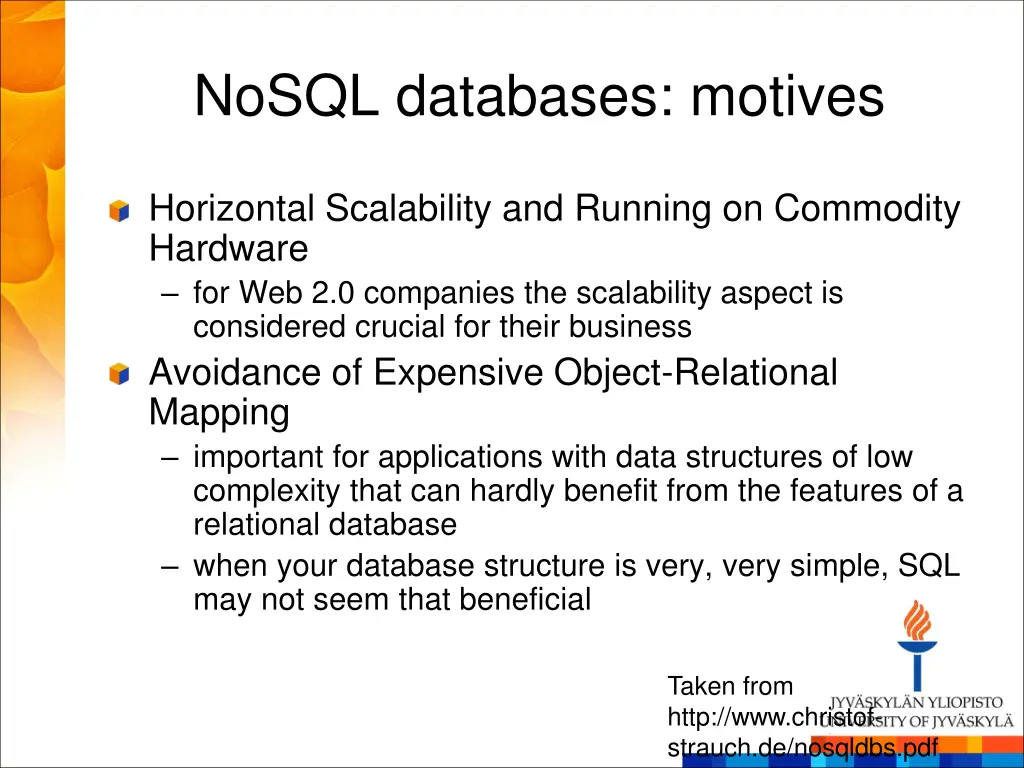 nosql databases motives 1