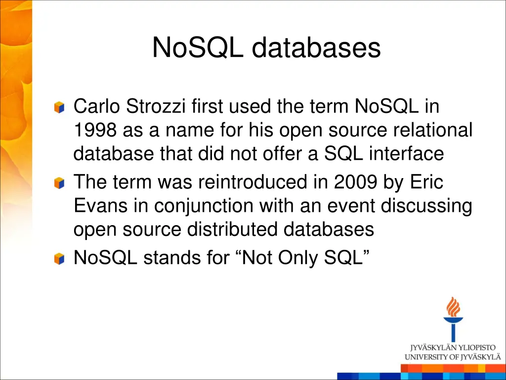 nosql databases