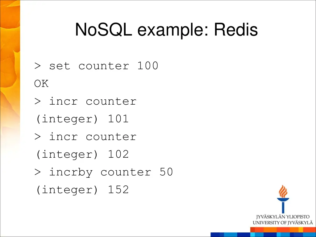 nosql example redis 2
