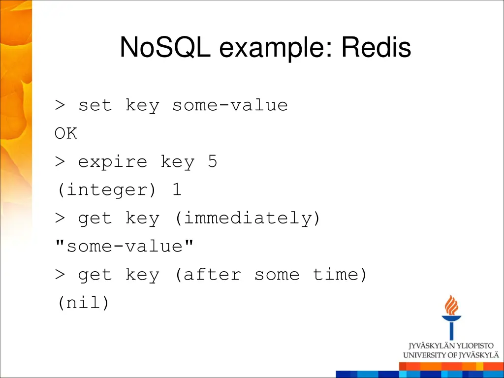 nosql example redis 3