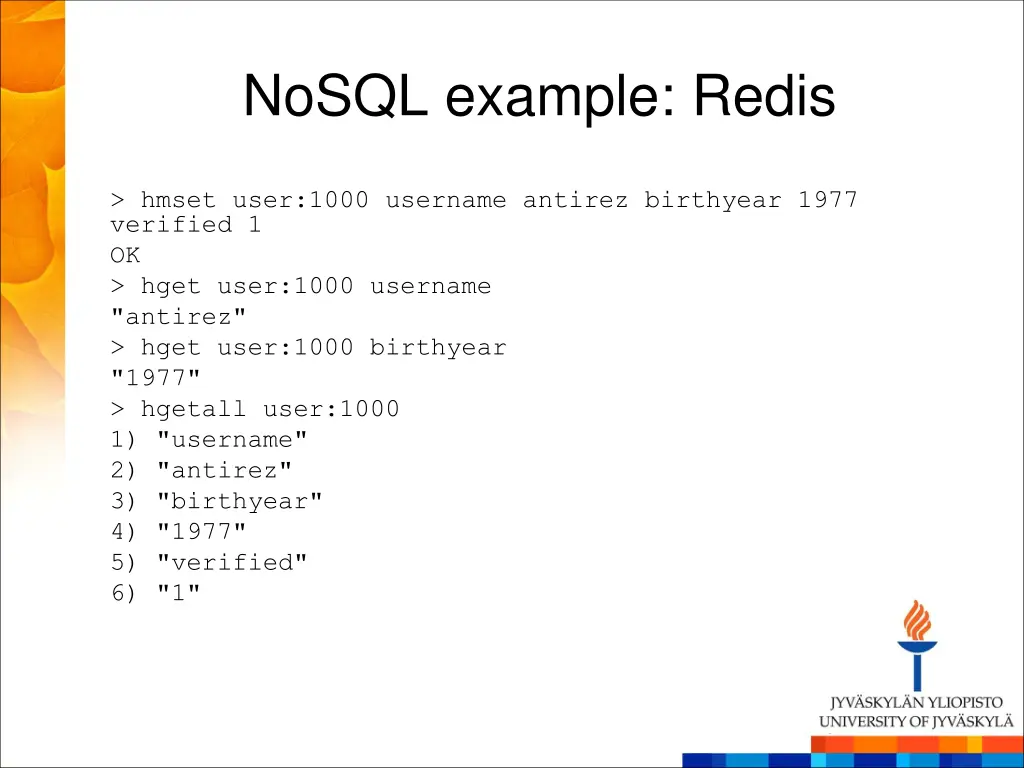 nosql example redis 5