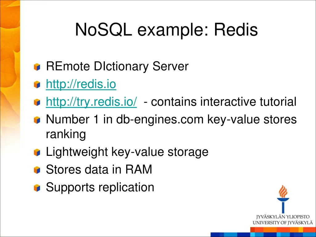 nosql example redis