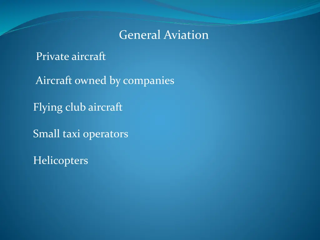 general aviation