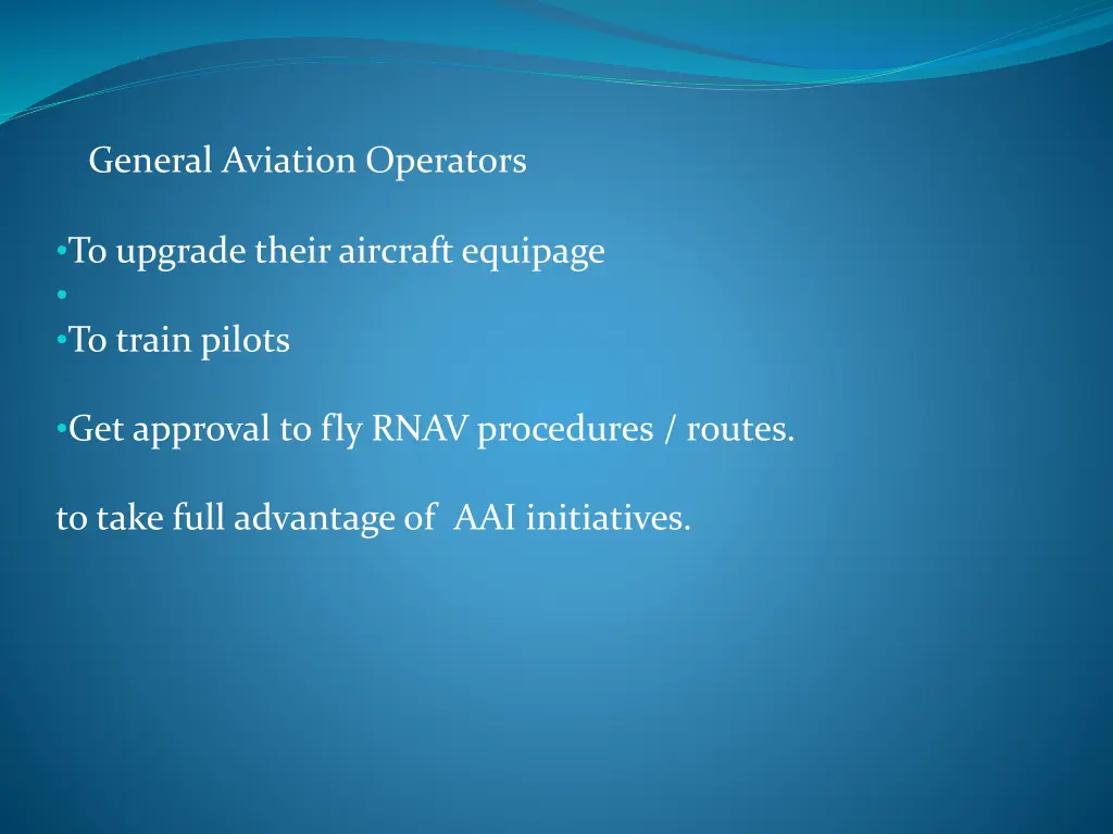 general aviation operators