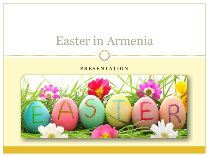 easter in armenia