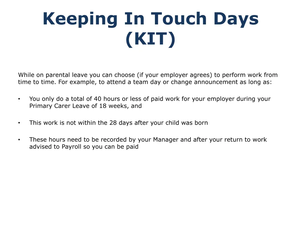 keeping in touch days kit