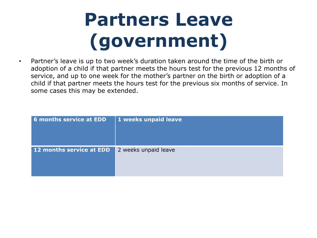 partners leave government